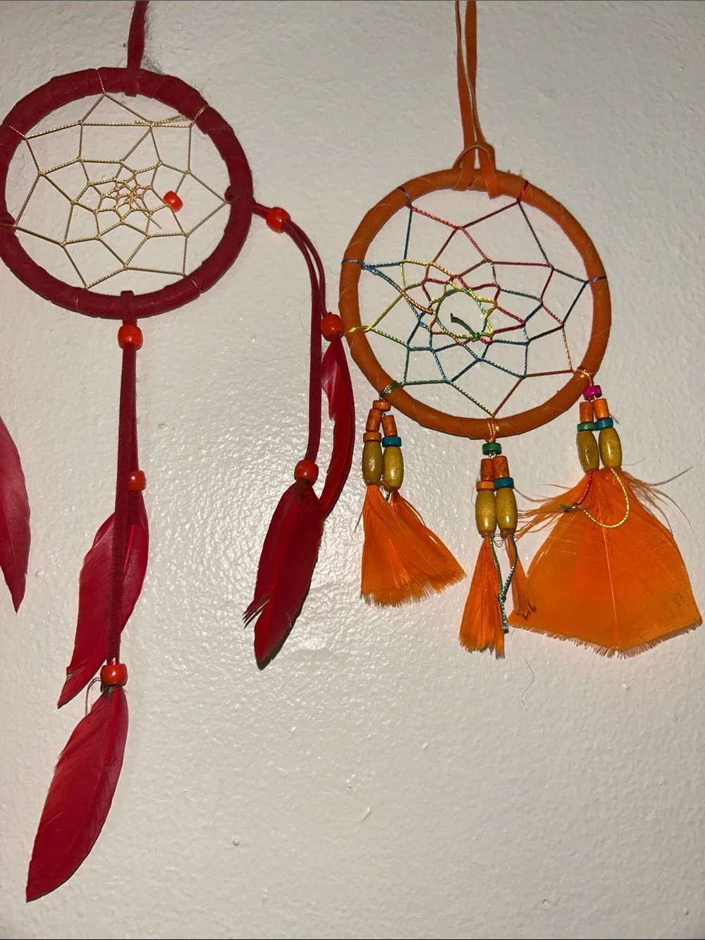 Leather Bead Dream Catchers Lot of 5 Variety Small-Large EUC